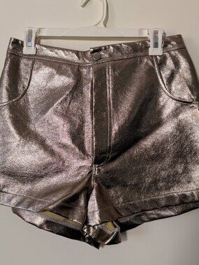 BlackMilk Metallic Shorts Size Medium